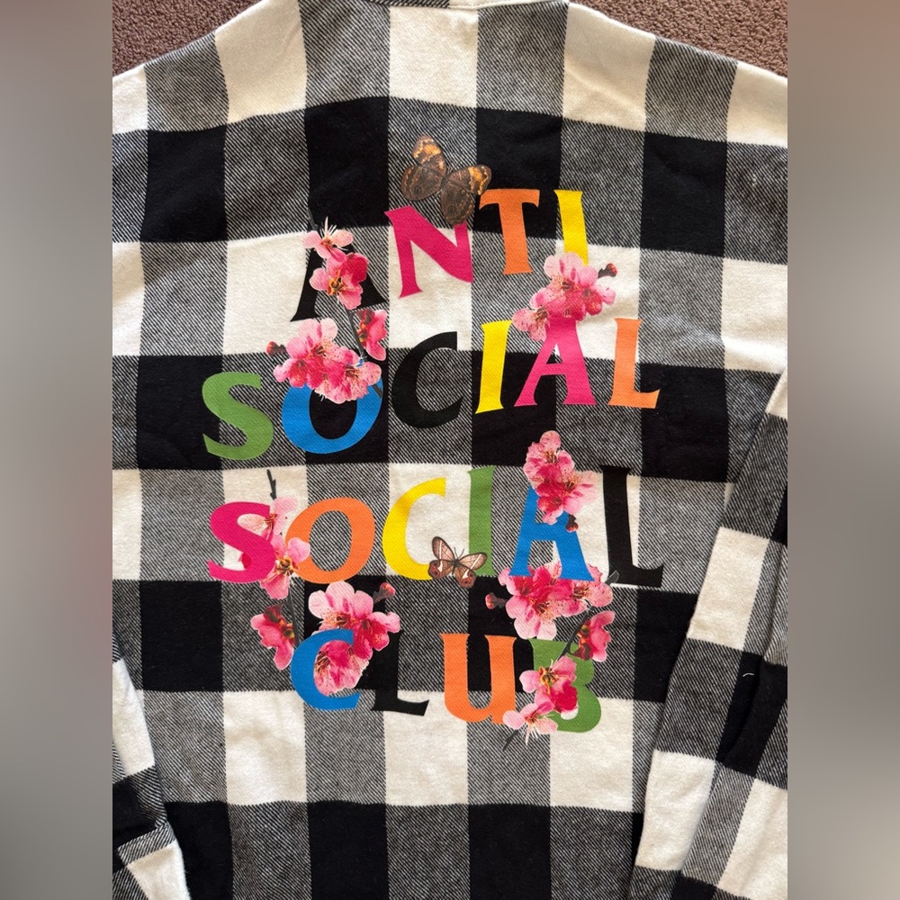 Anti Social Social Club Flannel XL - Picture 4 of 6